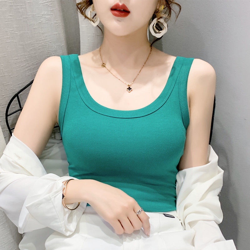 Áo Lót Cotton Không Tay Thời Trang Mùa Xuân Mới 2022 Cho Nữ