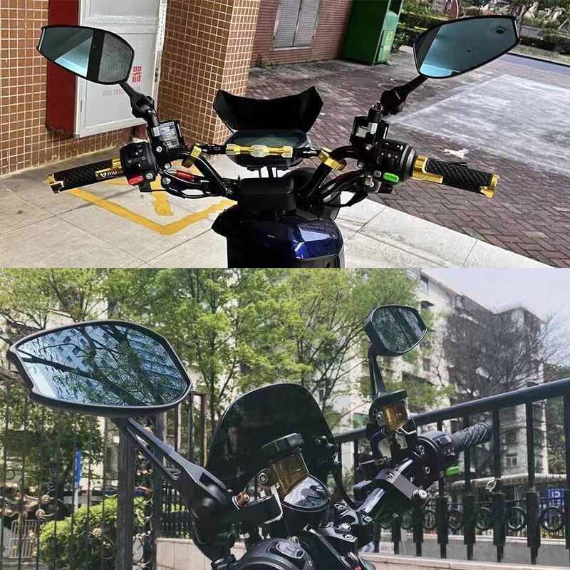 Gương Chiếu Hậu Góc Rộng Phong Cách Retro Cho Xe Mô Tô M10