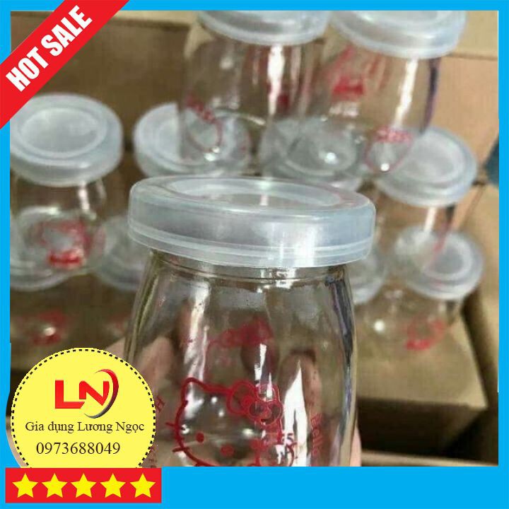 Hũ Làm Sũa Chua Thủy Tinh Hộp 12 Hũ