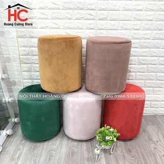 Ghế Đôn Tròn Sofa (Cao 40cm - Đường Kính 30cm)