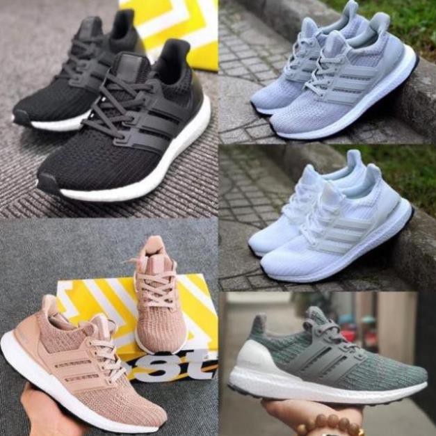 [Sale 3/3] Giầy thể thao Ultra boost 4.0 xám .đen .trắng P09 ! ^