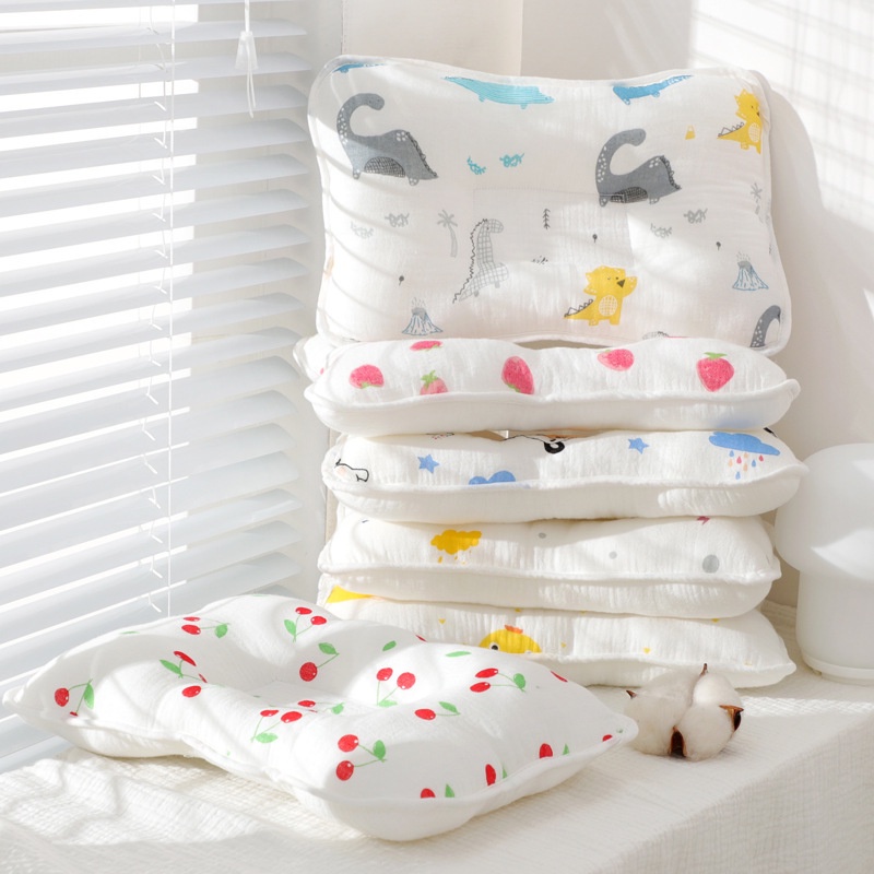 Gối cotton mềm 9 kiểu hỗ trợ định hình đầu cho bé