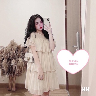 [Siêu sale]Váy bầu đầm bầu cao cấp☘️chất lụa Hàn mát mềm mịn