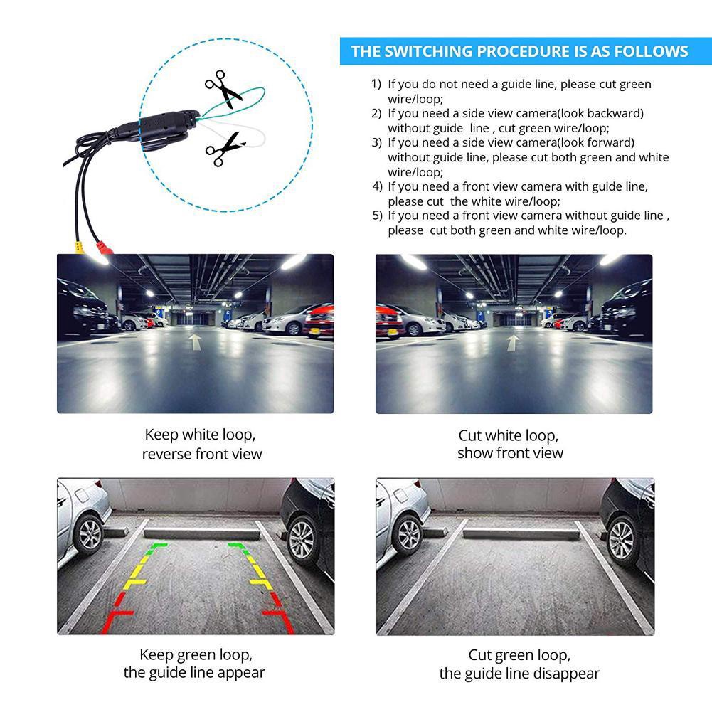 Camera lùi xe hơi 170o CMOS chống thấm nước I9F0 | BigBuy360 - bigbuy360.vn