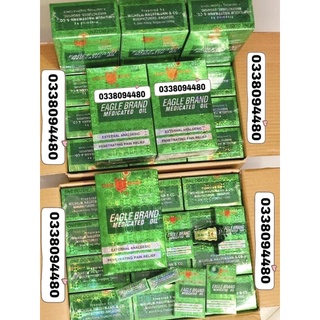 Dầu Gió Xanh Con Ó 2 nắp của Mỹ Eagle hàng chính hãng -24ml