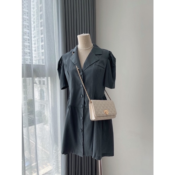 EVAN DRESS - váy cổ vest Hàn Quốc by REGEN