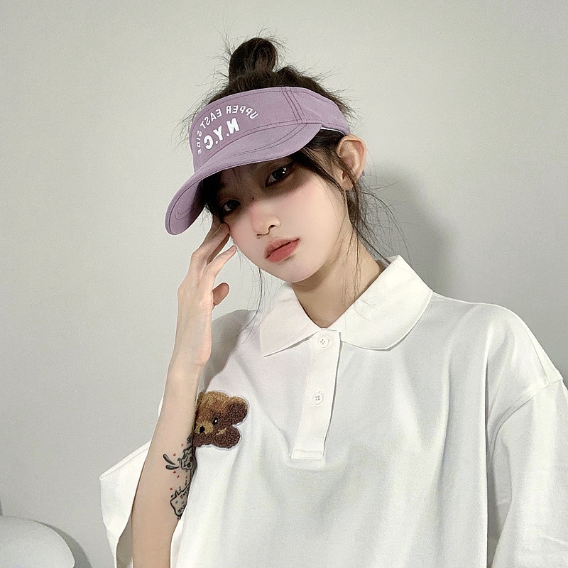 Mũ Lưỡi Trai Không Chóp Phong Cách Hàn Quốc Mẫu Mới Thời Trang Mùa Hè Cho Nữ
