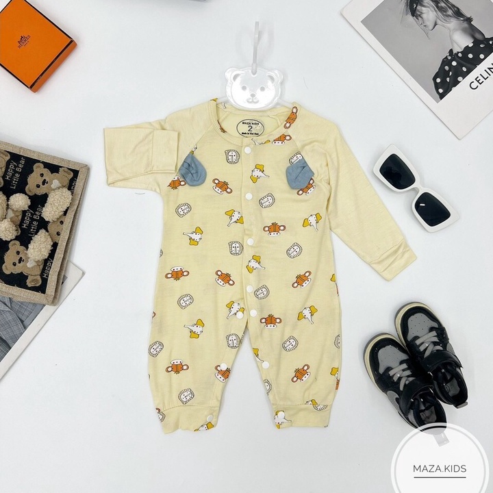 Body suit, body dài tay cho bé trai, bé gái họa tiết đặc sắc, chất thun lạnh mềm mát cho bé mesocshop