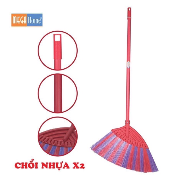 Chổi quét nhà cao cấp gamehom cán inox siêu bền sạch