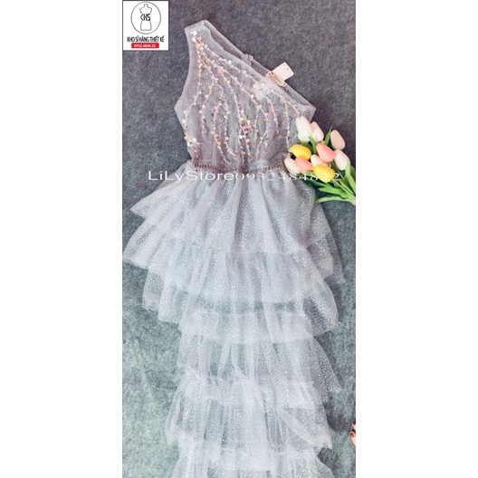 ĐẦM LỆCH VAI DỰ TIỆC DÚN TẦNG KẾT CƯỜM full S/M/L/Xl (ẢNH VÀ VIDEO DO CHỦ SHOP TỰ CHỤP 1000% )