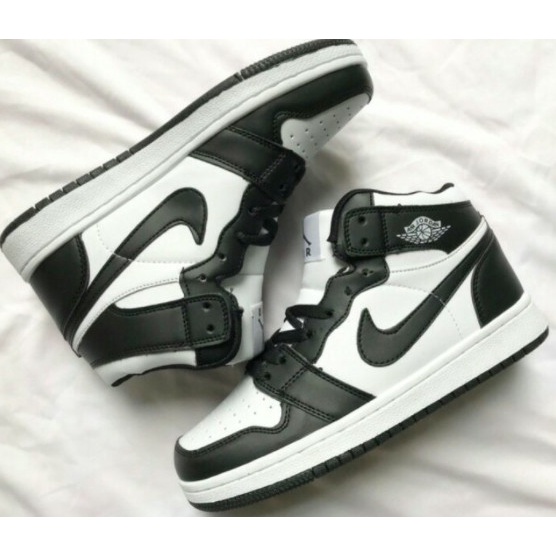 Giày JORDAN 1 PANDA Cao Cổ ⚡️FULL BOX BILL⚡️ Giày 𝐉𝐨𝐝𝐚𝐧 JD1 Đen Trắng Cổ Cao, High Panda Trẻ Trung Nam Nữ 2021