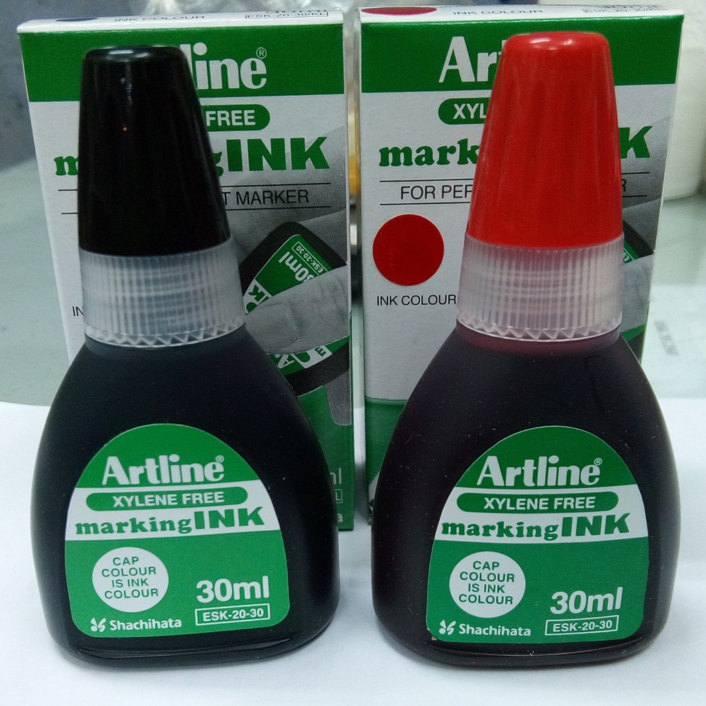 Mực Dầu Không Phai Đóng lên bao bì, nilon,... Artline ESK-20-30 Marking Ink, 30ml