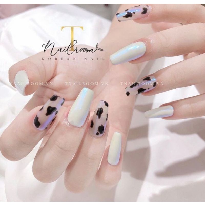 Nailbox móng giả móng up thiết kế tráng gương bò sữa