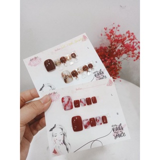 Combo 2 bộ Nail box , móng up chân siêu tôn da
