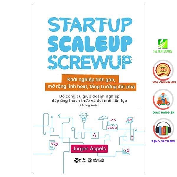 Sách Alphabooks - Khởi Nghiệp Tinh Gọn - Startup, Scaleup, Screwup