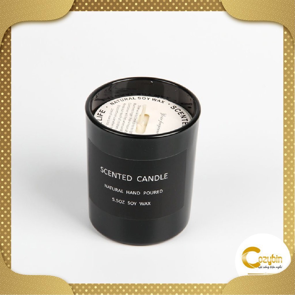 Nến Thơm Phòng SCENTED CANDLE Trang Trí Phòng Ngủ Giúp Thư Giãn Nguyên Liệu Thiên Nhiên Cao Cấp NTP03 - CozyBin
