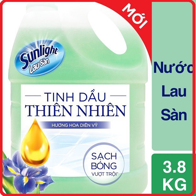 Nước Lau Sàn Sunlight Hương Hoa Lily, Thiên Nhiên, Thiên Thảo 3.8kg