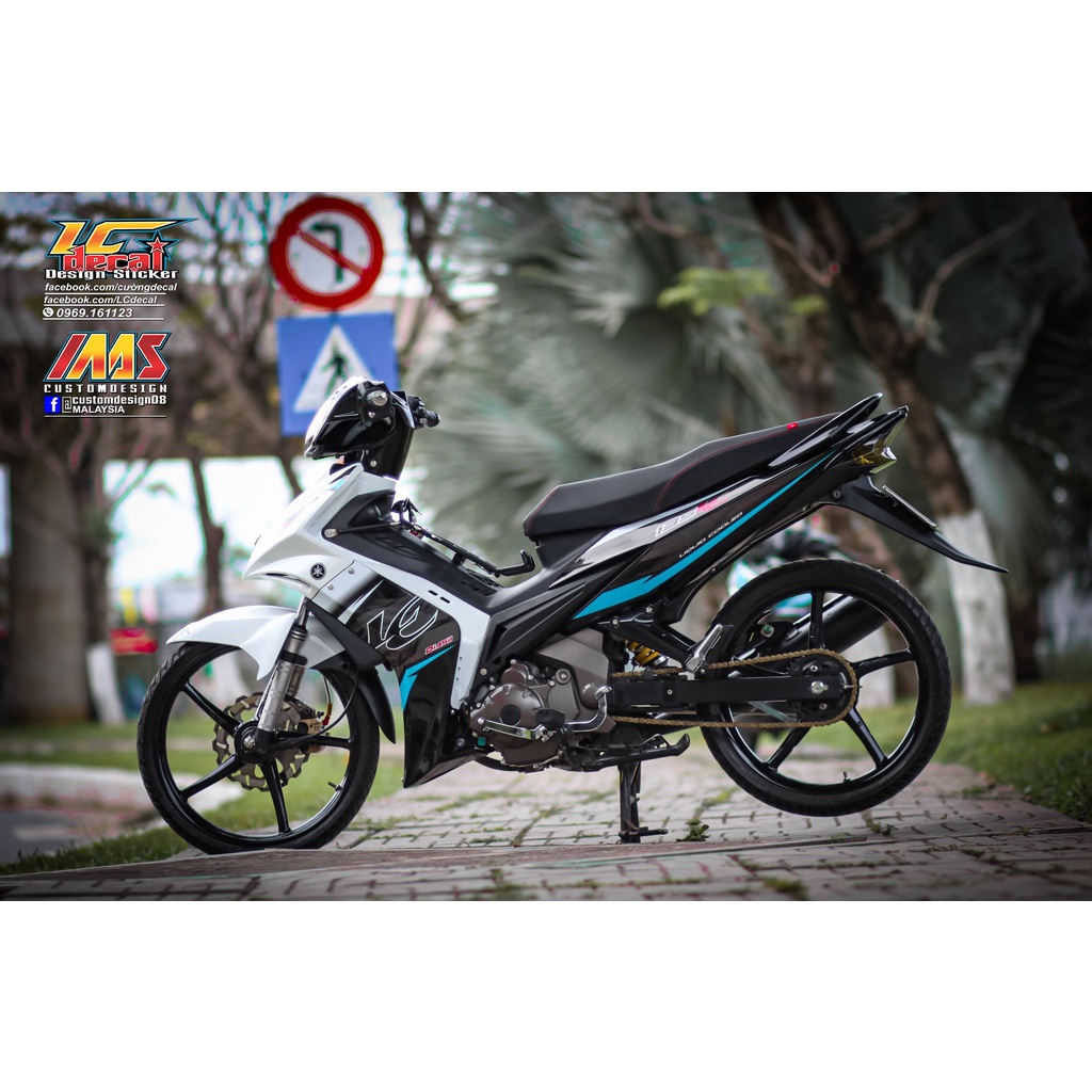 Tem rời Exciter 135 2006-2010c trắng đen xám