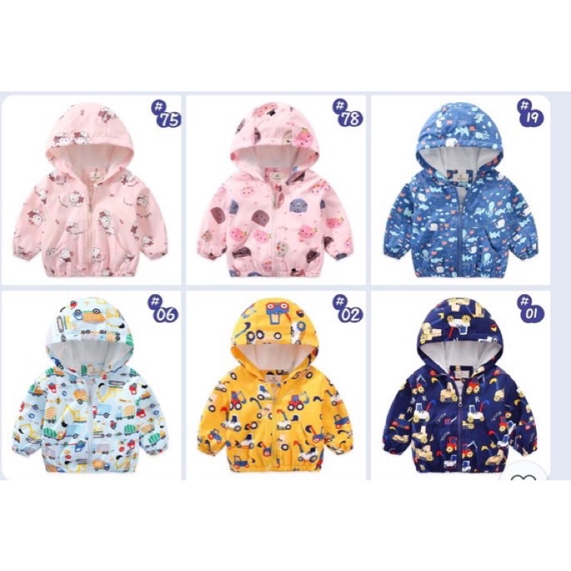 Áo khoác gió trẻ em 2 lớp hàng Quảng Châu cao cấp cho bé trai/ gái size 100-140