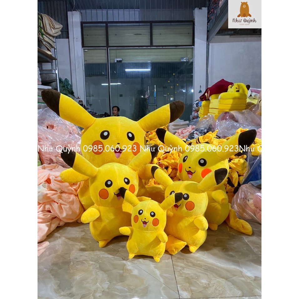 [HÀNG NHẬP KHẨU] GẤU BÔNG PIKACHU-GỐI ÔM PIKACHU-THÚ NHỒI BÔNG PIKACHU CAO CÂP