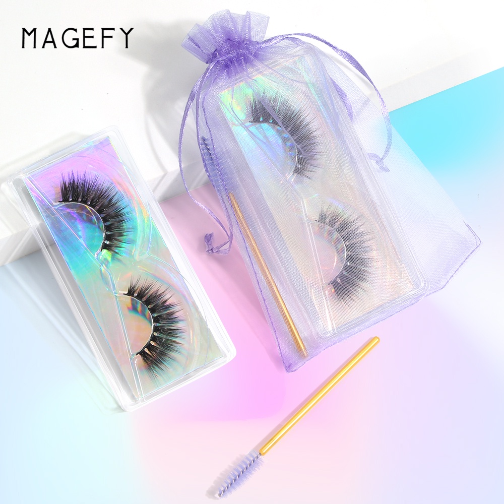 Bộ Túi Đựng Lông Mi Giả Dày Và Cong Tự Nhiên Mềm Mại Sử Dụng Một Lần