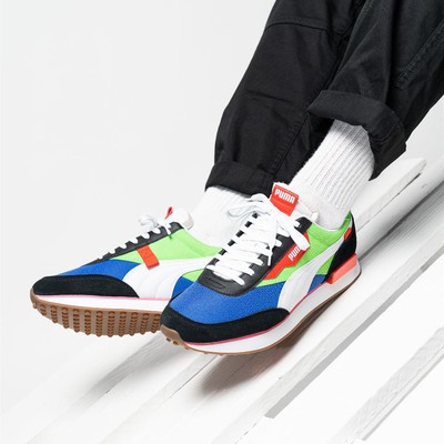 17colors！Puma FUTURE RIDER Retro contrast stitching casual shoes for men and women couples