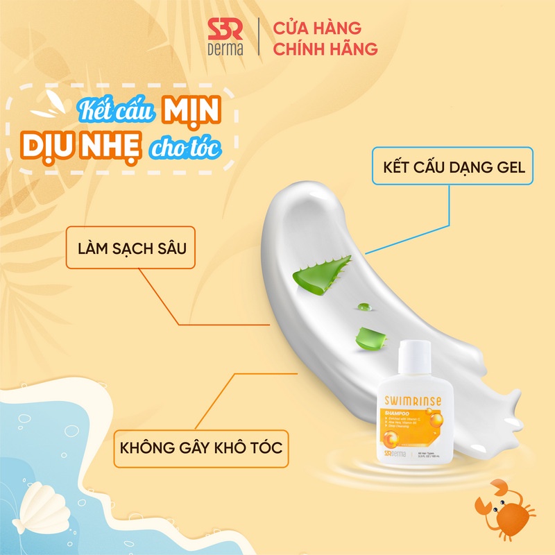 Dầu Gội SwimRinse Dành Cho Bơi Lội và Tắm Biển