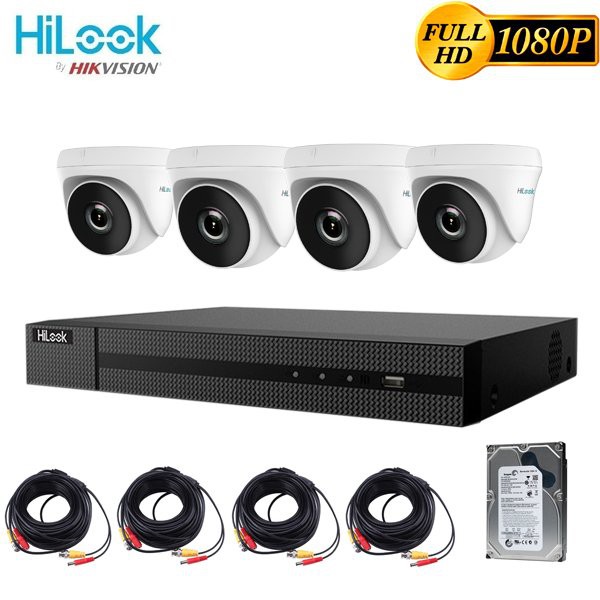 ( SIÊU RẺ ) Bộ Camera Giám Sát Hilook Full HD 1080P – Trọn Bộ Camera Quan Sát Đầy Đủ Phụ Kiện Lắp Đặt