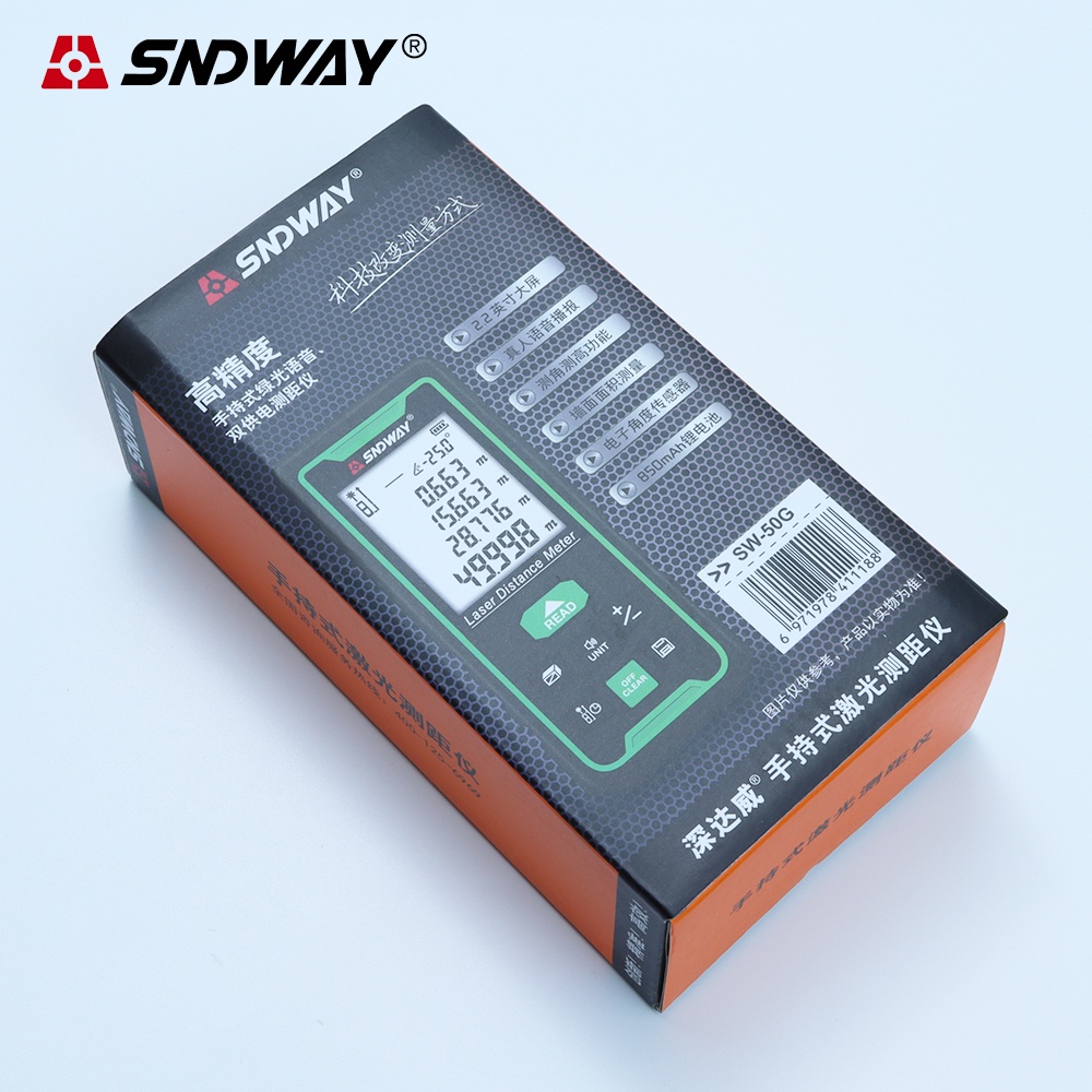 Thước đo khoảng cách tia Laser Xanh  SNDWAY 50G 70G 100G