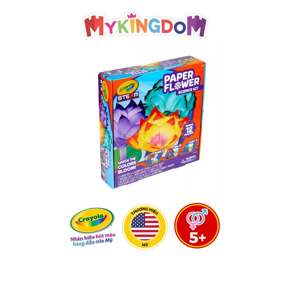 Bộ đồ chơi em yêu khoa học - chế tạo bông hoa kỳ diệu Crayola 747409