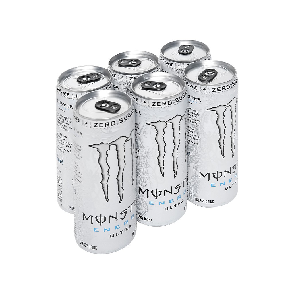 Thùng 24 lon nước tăng lực Monster Energy Ultra 355ml - Zero Sugar - Không đường - Vị TUYỆT ĐỈNH với chỉ 10 Calories