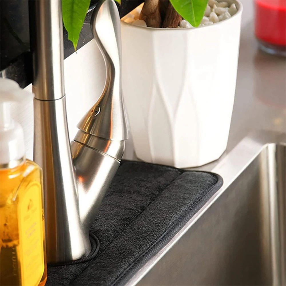 Bộ 1/3 Tấm Khăn Lau Bằng Sợi Micro Thấm Hút Tốt Cho Bồn Rửa Nhà Bếp/Phòng Tắm