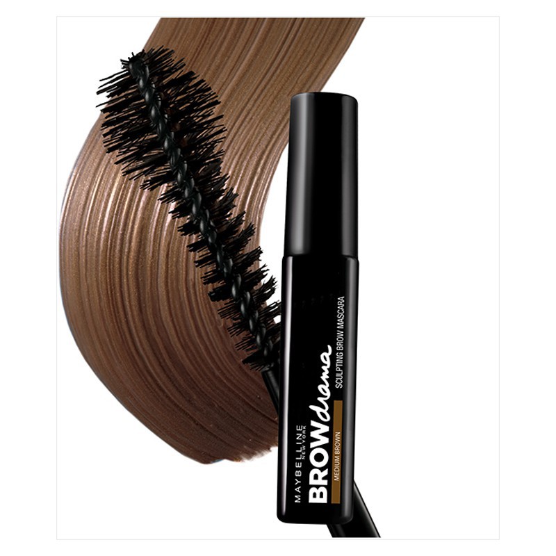 Chuốt chân mày Maybelline Brow Drama 12H Sculpting Brow Mascara Màu Nâu