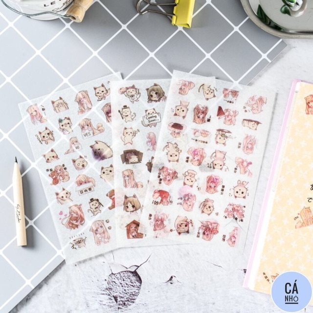 Sticker người mèo(set6)