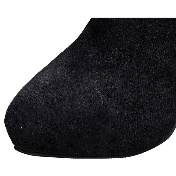 Giày Boots Cao Gót Da Lộn 11.5CM BOD590-4034