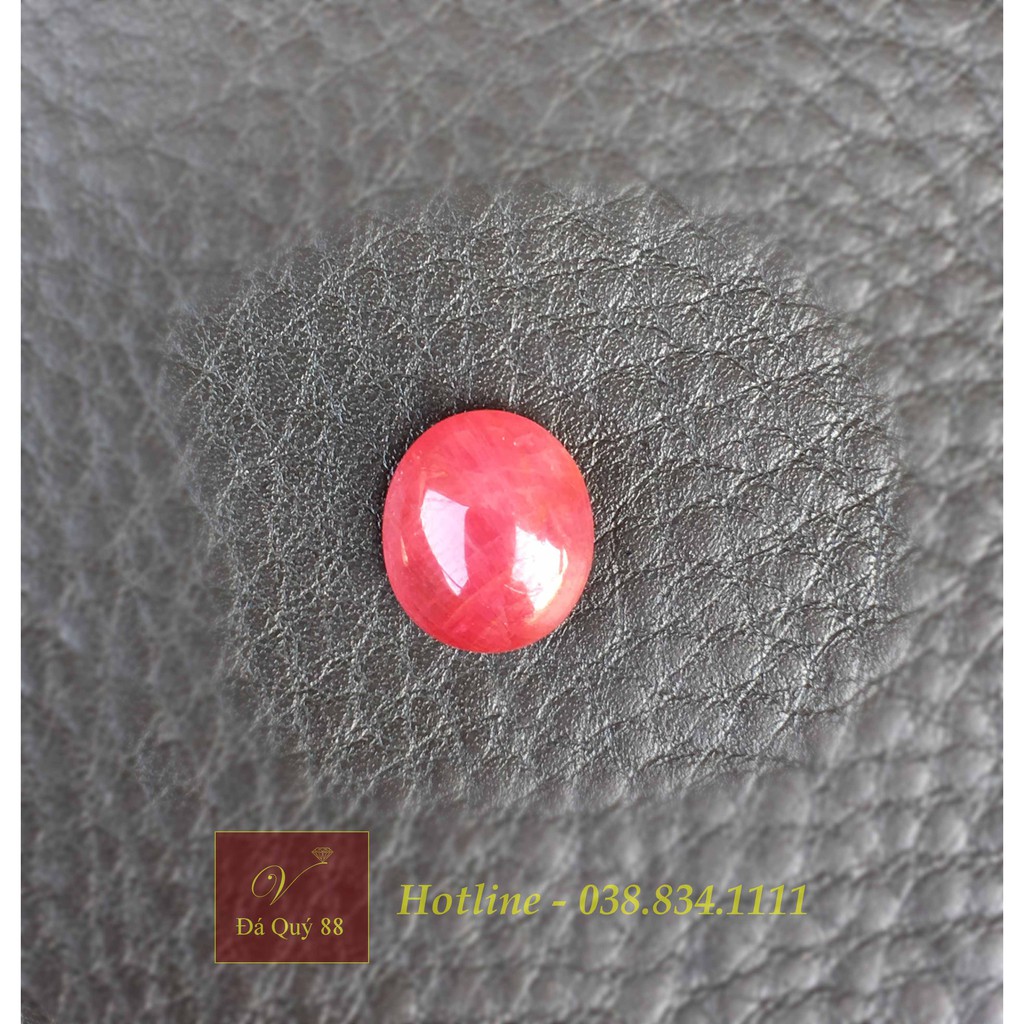 Đá Ruby Tự Nhiên 6,95ct, Mặt Nhẫn Nam Nữ,Xuất Xứ Yên Bái, Mài Sống