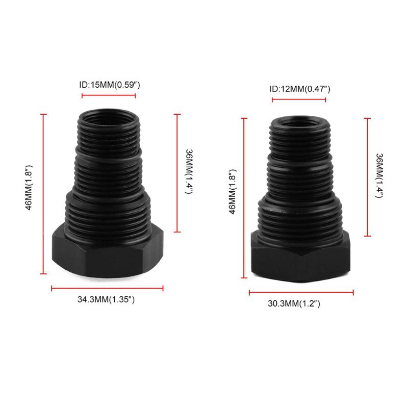 Bộ Chuyển Đổi Ống Lọc Bằng Nhôm 1 2-28 5 8-24 Sang 3 4-16 13 16-16 3 4NPT