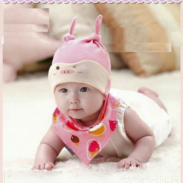 Bộ mũ yếm cho bé: