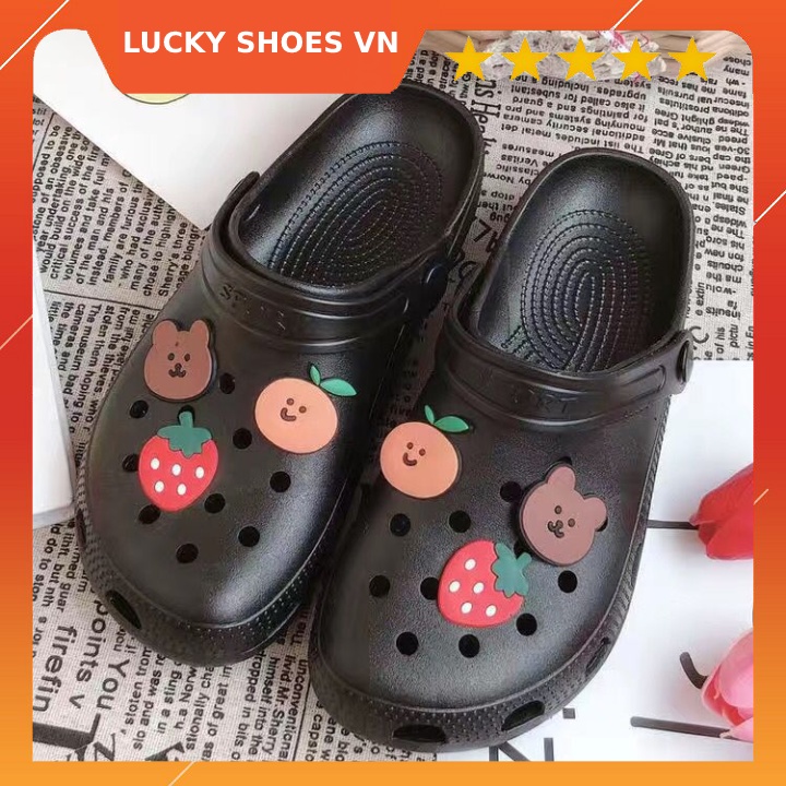 Sục Nữ  Gắn Sticker Trái Cây Thời Trang Cho Bạn Nữ Dễ Thương  Nhẹ Bền êm Chân Giá Cực Rẻ -LuckyShoes VN