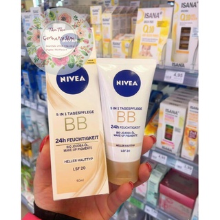 Kem nền BB Cream Nivea 5in1 nội địa Đức