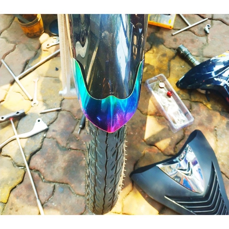 Bộ Bảo Vệ Dè Wave 50,100,110 TiTan 7màu cực đẹp(Giá 1 bộ)