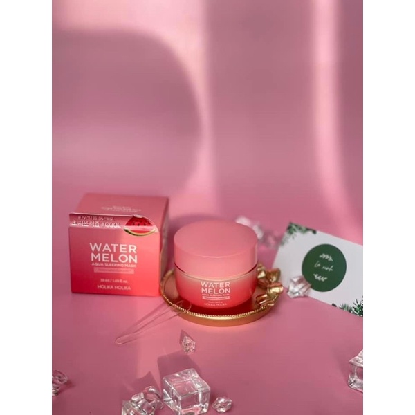 Mặt nạ ngủ dưa hấu Holika Holika - dinh dưỡng buổi tối cho da