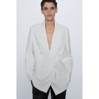 ÁO KHOÁC BLAZER ZARA NỮ TRẮNG AUTH TUỒN