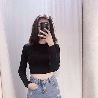Áo croptop dài tay