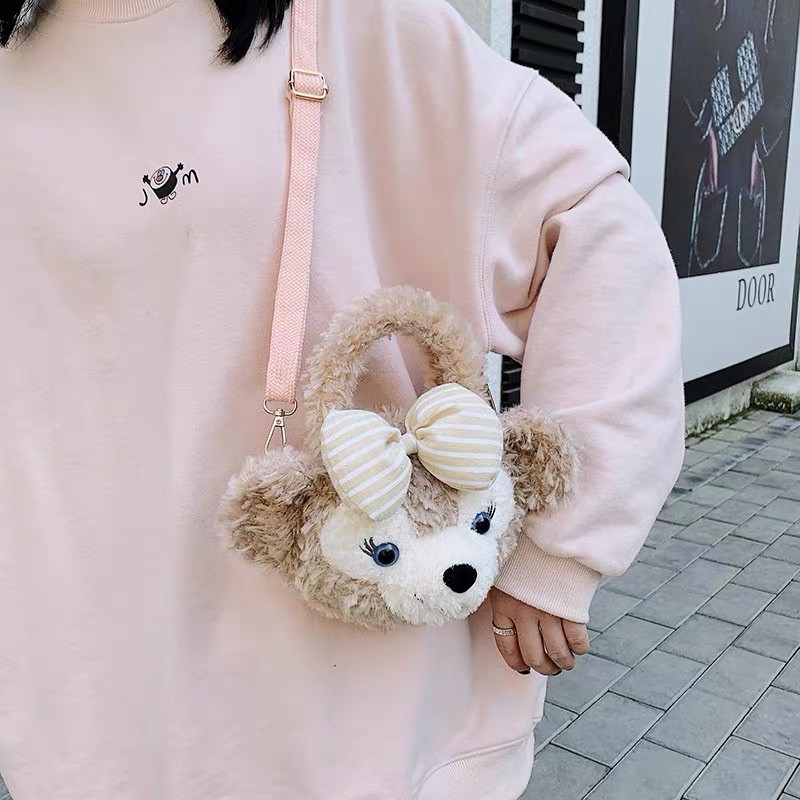 Túi đeo chéo mặt gấu bông