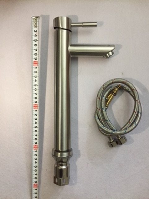 Vòi Lavabo 30cm Nóng Lạnh Inox304