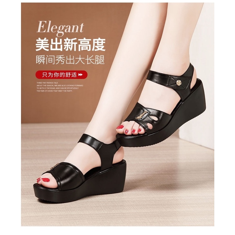 Giày Sandal Đế Xuồng Mềm Mại Chống Thấm Nước Thời Trang Dành Cho Nữ