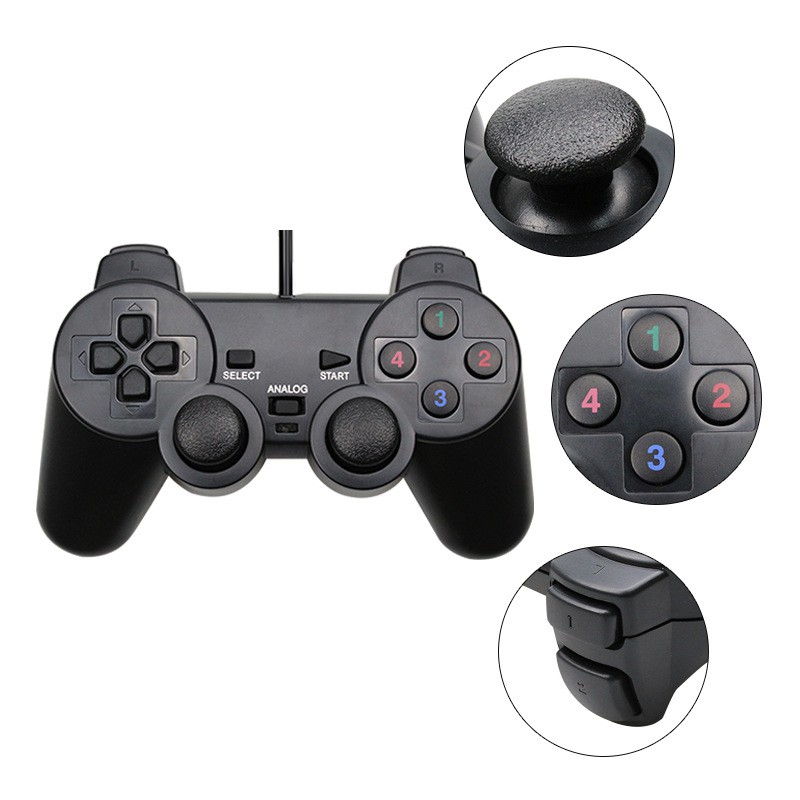 Tay Cầm Chơi Game Có Dây Cổng Usb Cho Ps2