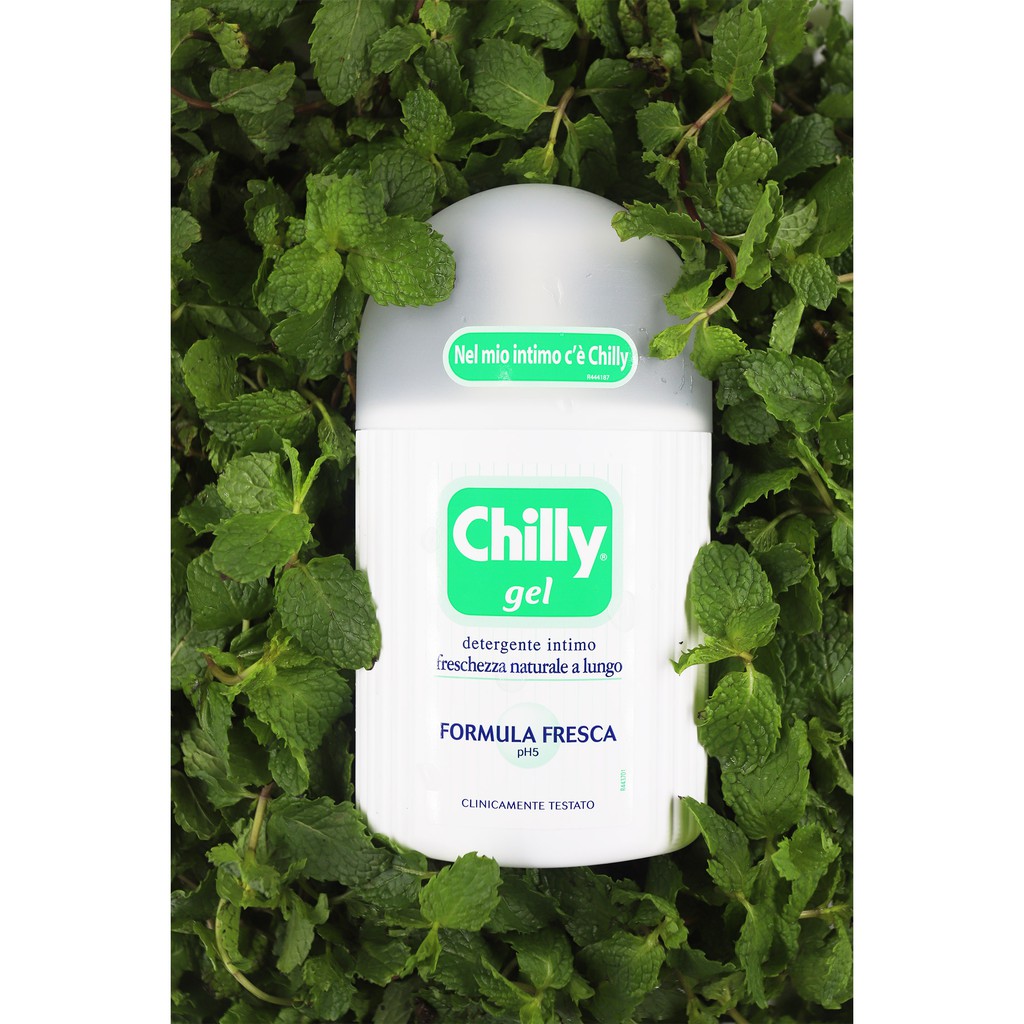 Dung dịch vệ sinh phụ nữ Chilly Gel - Se se lạnh, bùng tươi mát -  số 1 tại Italy -  (200ml/chai)