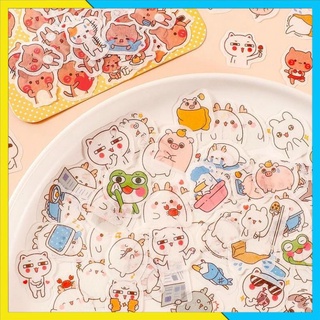 [FREESHIP] Sticker, hình dán con thú bịch nhiều miếng cute
